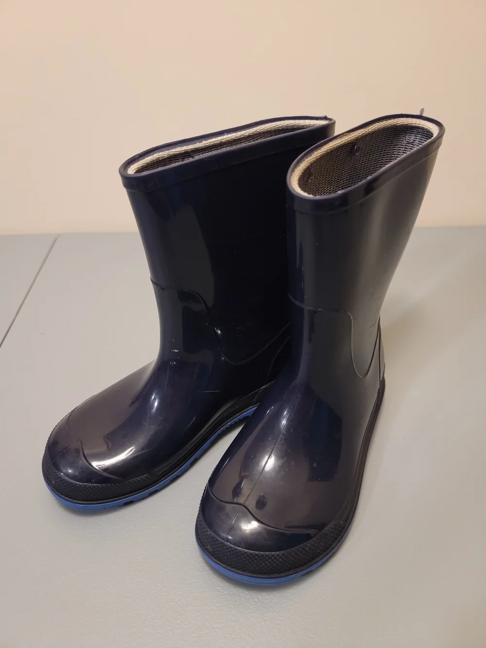 Kids Navy Blue Rain Boots